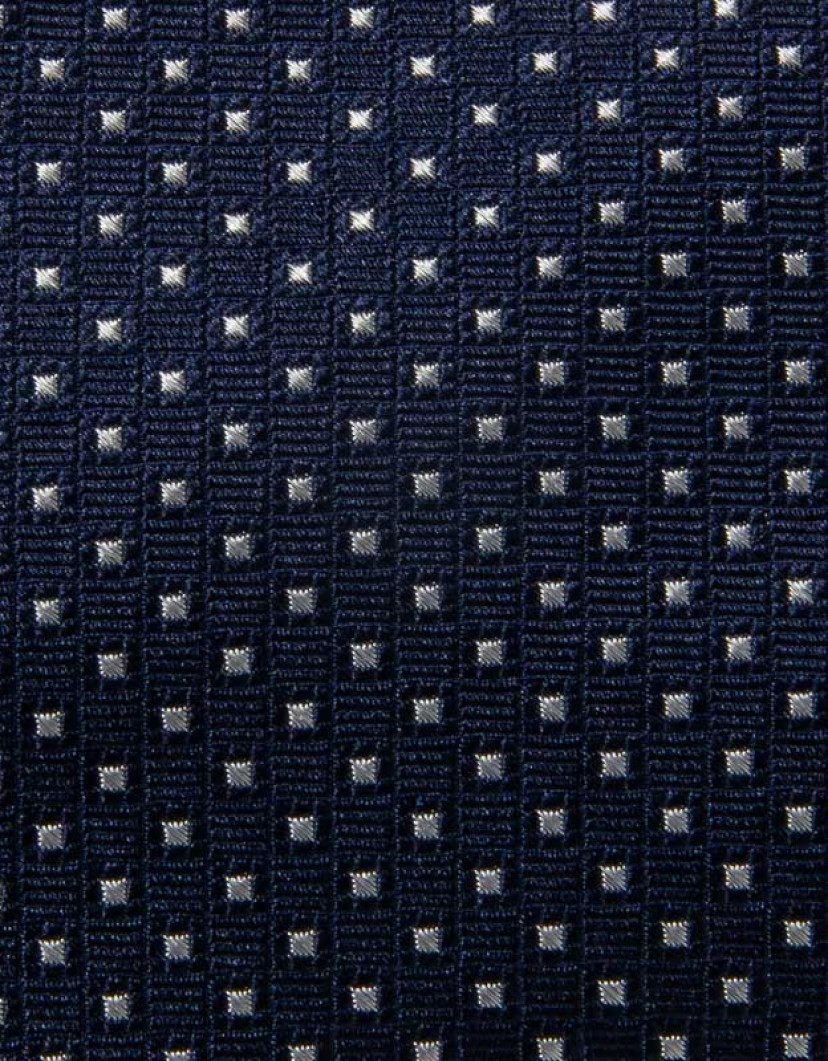 Patrick Hellmann Collection Navy Blue Tie 100% Silk image